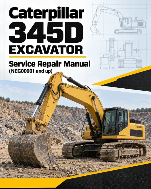 Caterpillar CAT 345D Excavator Service Repair Manual (NEG00001 and up)