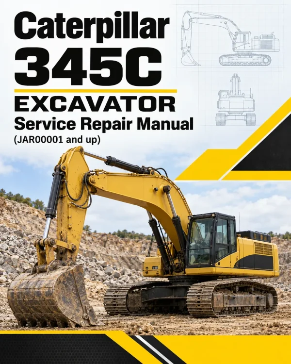 Caterpillar CAT 345C Excavator Service Repair Manual (JAR00001 and up)