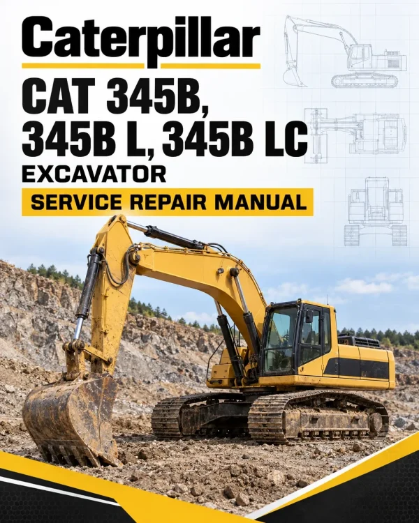 Caterpillar CAT 345B, 345B L, 345B LC Excavator Service Repair Manual (7KS00001 and up) Caterpillar CAT 345B, 345B L, 345B LC Excavator Service Repair Manual (7KS00001 and up)