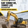 Caterpillar CAT 336D2 XE, 336D2 LXE Excavator Service Repair Manual (MFA00001 and up)