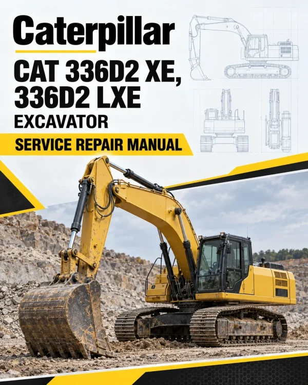 Caterpillar CAT 336D2 XE, 336D2 LXE Excavator Service Repair Manual (MFA00001 and up)