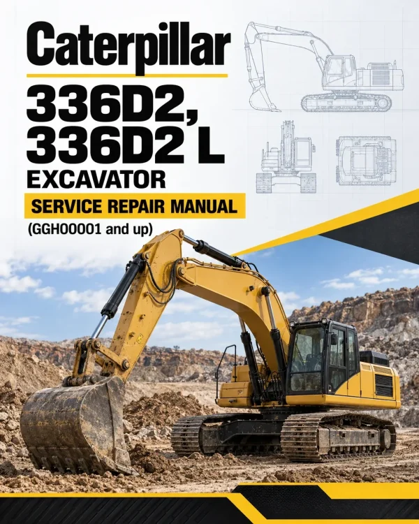 Caterpillar CAT 336D2, 336D2 L Excavator Service Repair Manual (GGH00001 and up)
