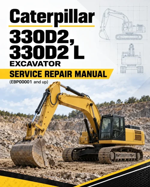 Caterpillar CAT 330D2, 330D2 L Excavator Service Repair Manual (EBP00001 and up) Caterpillar CAT 330D2, 330D2 L Excavator Service Repair Manual (EBP00001 and up)