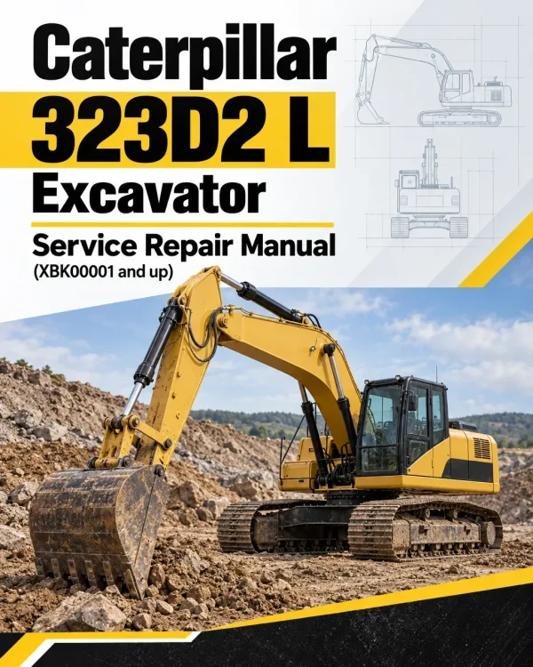 Caterpillar CAT 323D2 L Excavator Service Repair Manual (XBK00001 and up)
