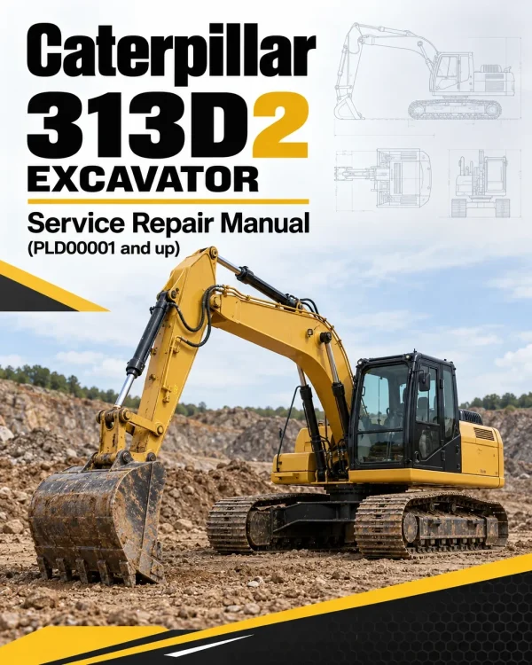 Caterpillar CAT 313D2 Excavator Service Repair Manual (PLD00001 and up)