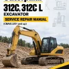 Caterpillar CAT 312C, 312C L Excavator Service Repair Manual (CBA01201 and up)