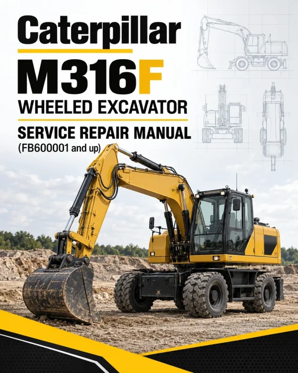 Caterpillar CAT M316F Wheeled Excavator Service Repair Manual (FB600001 and up)