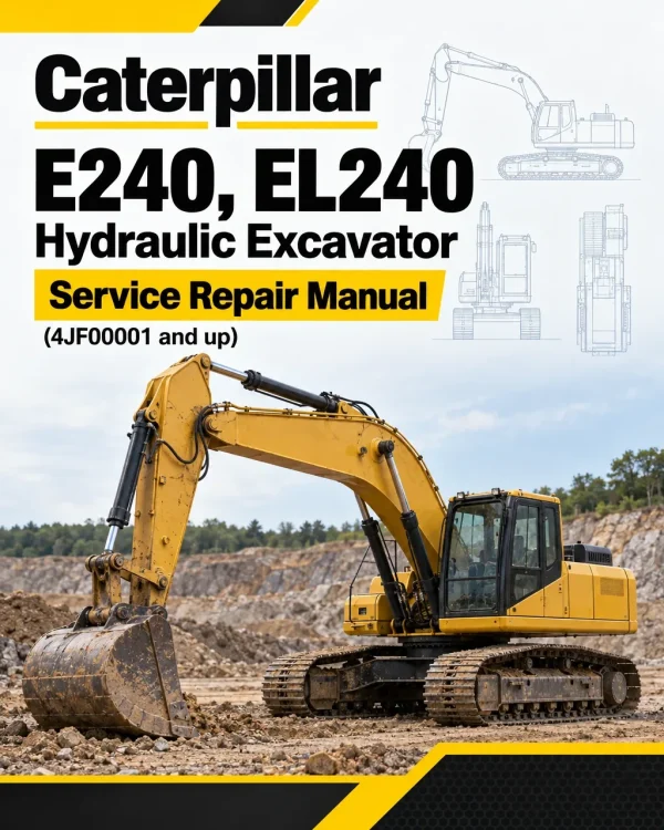 Caterpillar CAT E240, EL240 Hydraulic Excavator Service Repair Manual (4JF00001 and up) Caterpillar CAT E240, EL240 Hydraulic Excavator Service Repair Manual (4JF00001 and up)