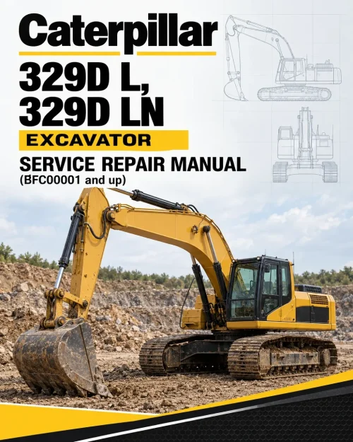 Caterpillar CAT 329D L, 329D LN Excavator Service Repair Manual (BFC00001 and up)