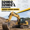 Caterpillar CAT 320D2, 320D2 L Excavator Service Repair Manual (WBF00001 and up) Caterpillar CAT 320D2, 320D2 L Excavator Service Repair Manual (WBF00001 and up)