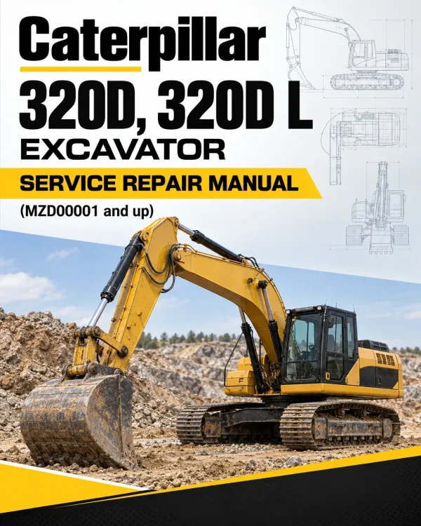 Caterpillar CAT 320D, 320D L Excavator Service Repair Manual (MZD00001 and up) Caterpillar CAT 320D, 320D L Excavator Service Repair Manual (MZD00001 and up)