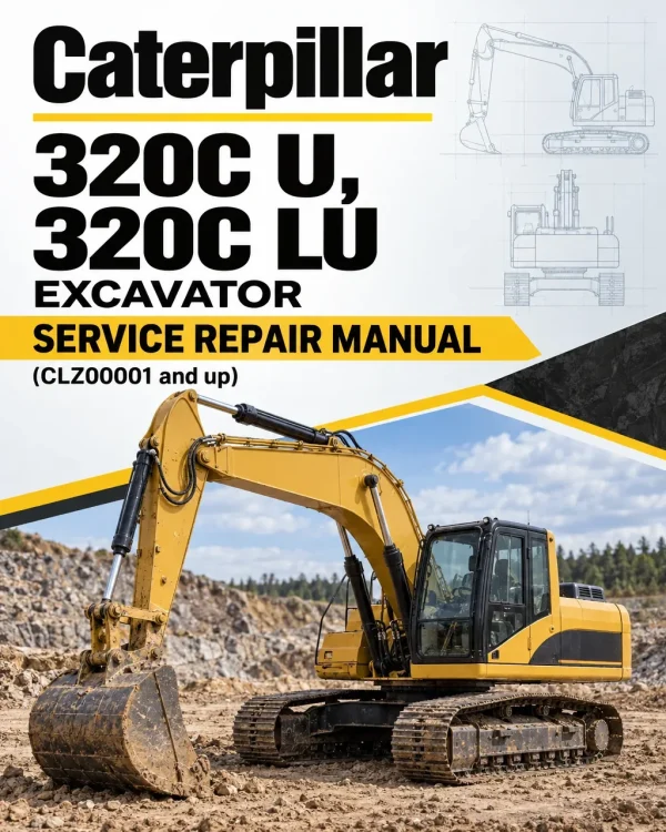 Caterpillar CAT 320C U, 320C LU Excavator Service Repair Manual (CLZ00001 and up)