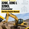 Caterpillar CAT 320C, 320C L 320CL Excavator Service Repair Manual (RAW00001 and up)