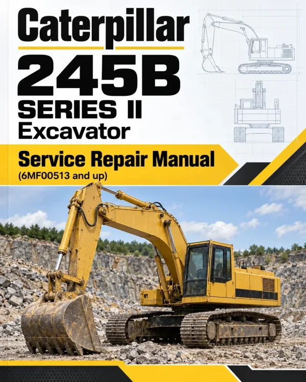 Caterpillar CAT 245B SERIES II Excavator Service Repair Manual (6MF00513 and up)