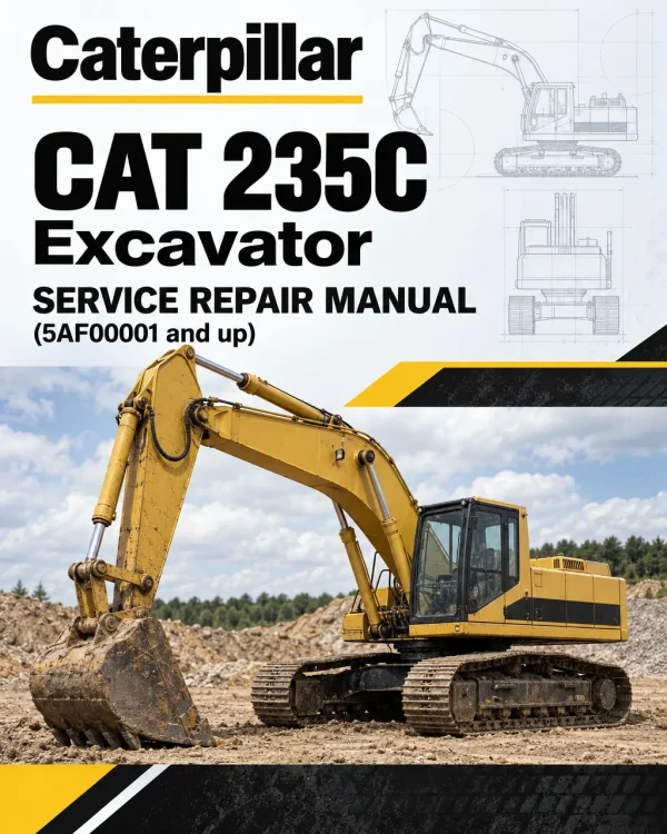 Caterpillar CAT 235C Excavator Service Repair Manual (5AF00001 and up) Caterpillar CAT 235C Excavator Service Repair Manual (5AF00001 and up)