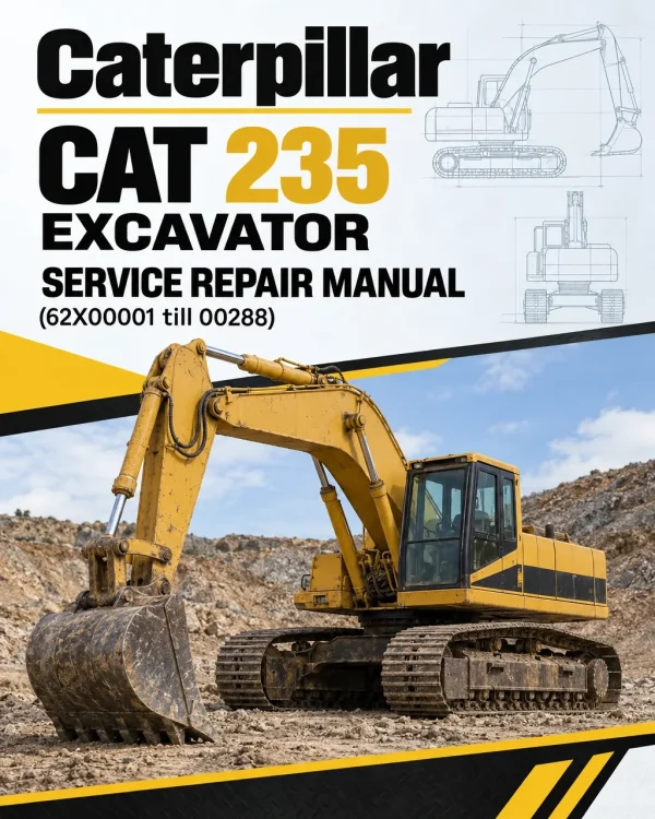 Caterpillar CAT 235 Excavator Service Repair Manual (62X00001 till 00288)