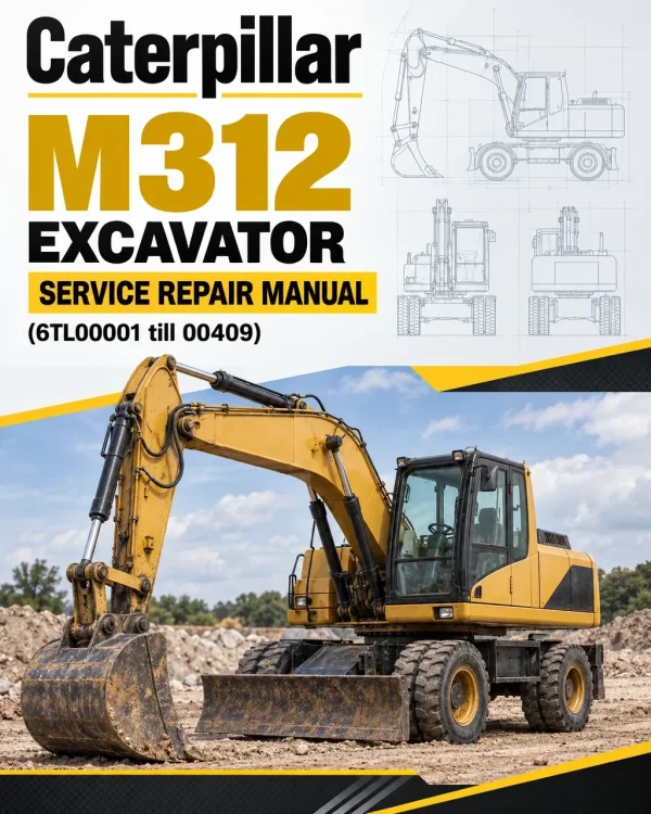 Caterpillar CAT M312 Excavator Service Repair Manual (6TL00001 till 00409) Caterpillar CAT M312 Excavator Service Repair Manual (6TL00001 till 00409)