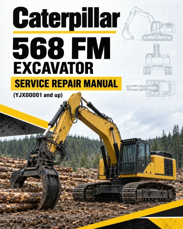 Caterpillar CAT 568 FM Excavator Service Repair Manual (YJX00001 and up)