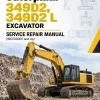 Caterpillar CAT 349D2, 349D2 L Excavator Service Repair Manual (WEC00001 and up)