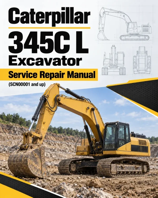 Caterpillar CAT 345C L Excavator Service Repair Manual (SCN00001 and up)