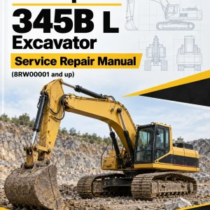 Caterpillar CAT 345B L Excavator Service Repair Manual (8RW00001 and up)