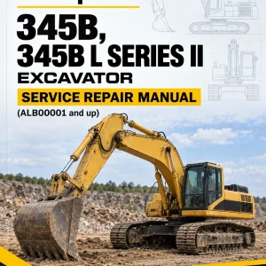Caterpillar CAT 345B, 345B L SERIES II Excavator Service Repair Manual (ALB00001 and up)
