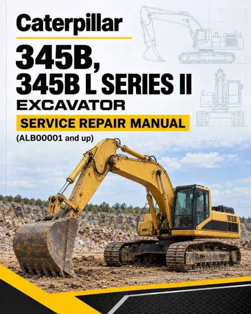 Caterpillar CAT 345B, 345B L SERIES II Excavator Service Repair Manual (ALB00001 and up)
