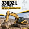 Caterpillar CAT 330D2 L Excavator Service Repair Manual (SZK00001 and up)
