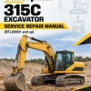 Caterpillar CAT 315C Excavator Service Repair Manual (BTL00001 and up) Caterpillar CAT 315C Excavator Service Repair Manual (BTL00001 and up)