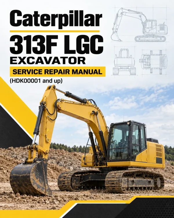 Caterpillar CAT 313F LGC Excavator Service Repair Manual (HDK00001 and up)
