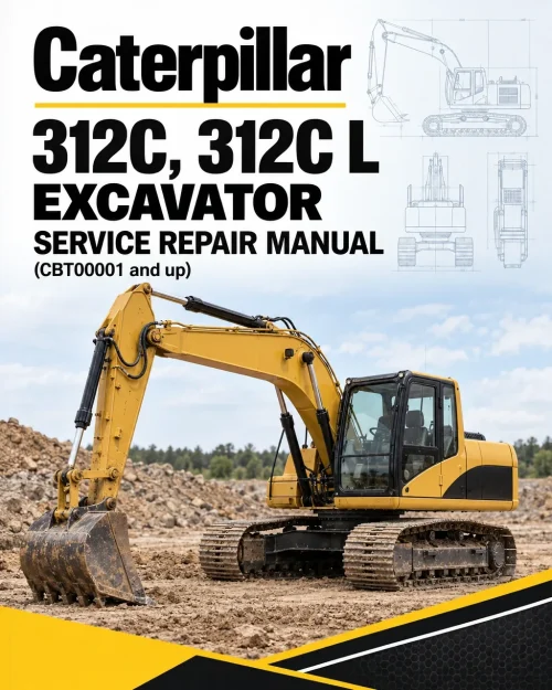 Caterpillar CAT 312C, 312C L Excavator Service Repair Manual (CBT00001 and up)