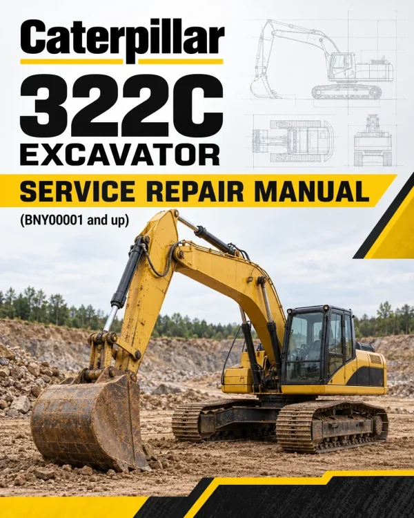 Caterpillar CAT 322C Excavator Service Repair Manual (BNY00001 and up)