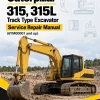 Caterpillar CAT 315, 315L Track Type Excavator Service Repair Manual (6YM00001 and up)
