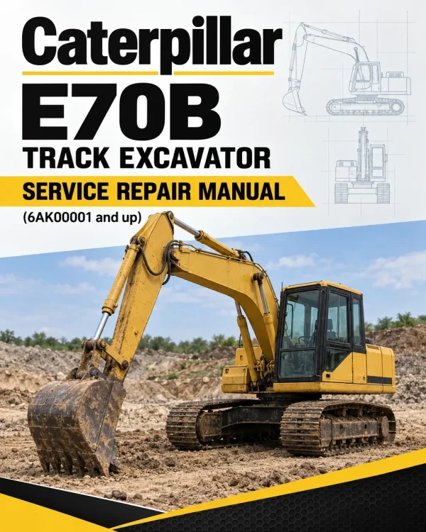 Caterpillar CAT E70B Track Excavator Service Repair Manual (6AK00001 and up)