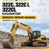 Caterpillar CAT 322C, 322C L 322CL Excavator Service Repair Manual (DAA00001 and up)