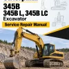 Caterpillar CAT 345B 345B L, 345B LC Excavator Service Repair Manual (2SW00001 and up)