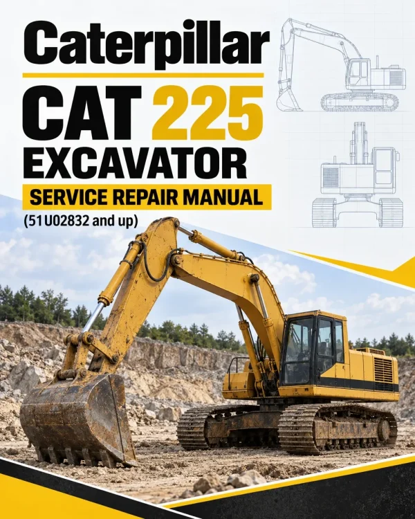 Caterpillar CAT 225 Excavator Service Repair Manual (51U02832 and up) Caterpillar CAT 225 Excavator Service Repair Manual (51U02832 and up)