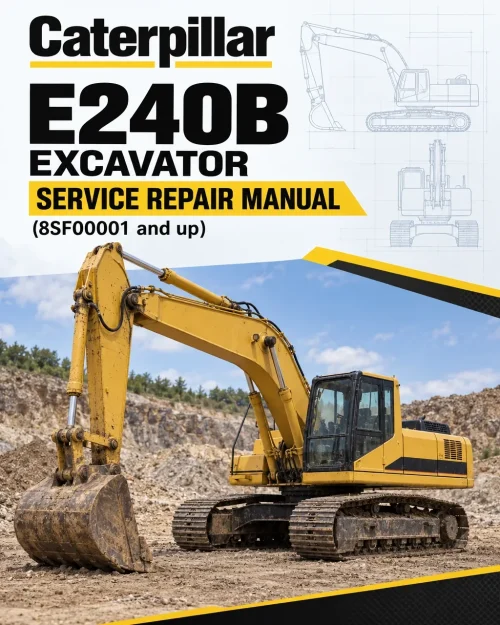 Caterpillar CAT E240B Excavator Service Repair Manual (8SF00001 and up)