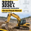 Caterpillar CAT 322CL, 322C L Hydraulic Excavator Service Repair Manual (HEK00001 and up)