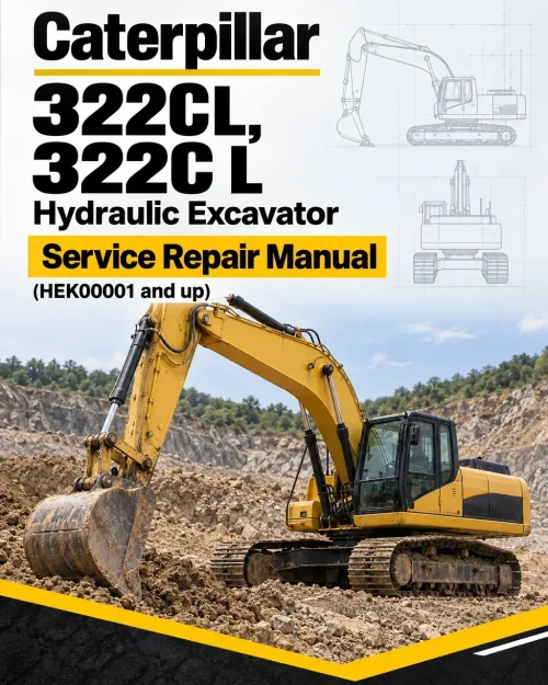Caterpillar CAT 322CL, 322C L Hydraulic Excavator Service Repair Manual (HEK00001 and up) Caterpillar CAT 322CL, 322C L Hydraulic Excavator Service Repair Manual (HEK00001 and up)