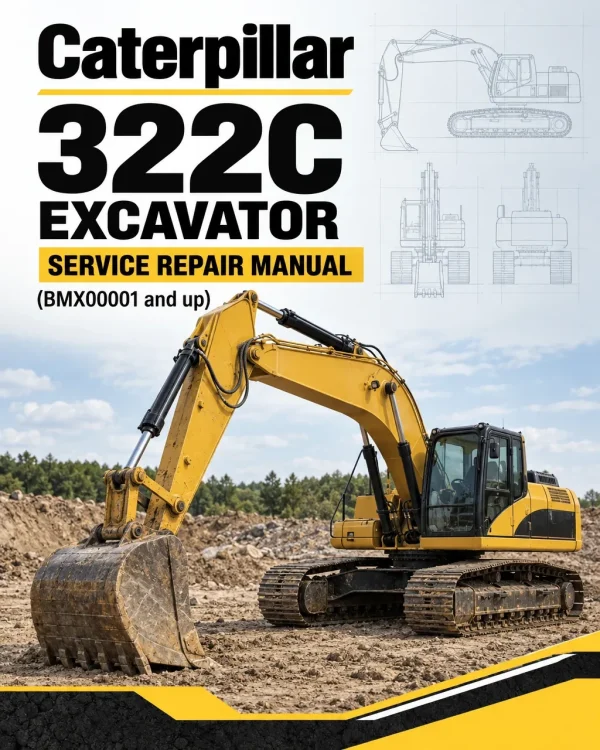 Caterpillar CAT 322C Excavator Service Repair Manual (BMX00001 and up)