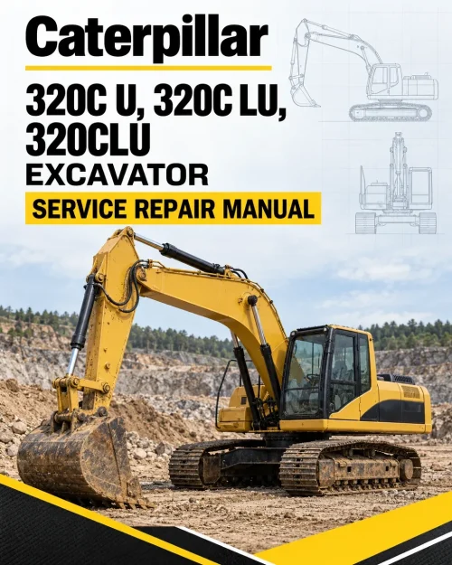 Caterpillar CAT 320C U, 320C LU, 320CLU Excavator Service Repair Manual (PAC00001 and up)