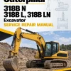Caterpillar CAT 318B N 318B L, 318B LN Excavator Service Repair Manual (AEJ00001 and up)