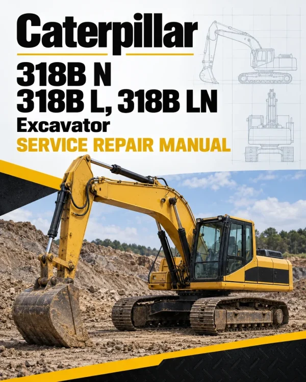 Caterpillar CAT 318B N 318B L, 318B LN Excavator Service Repair Manual (AEJ00001 and up)