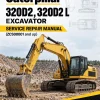 Caterpillar CAT 320D2, 320D2 L Excavator Service Repair Manual (ZCS00001 and up)