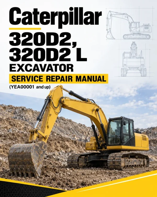 Caterpillar CAT 320D2, 320D2 L Excavator Service Repair Manual (YEA00001 and up)