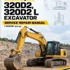 Caterpillar CAT 320D2, 320D2 L Excavator Service Repair Manual (YBK00001 and up) Caterpillar CAT 320D2, 320D2 L Excavator Service Repair Manual (YBK00001 and up)