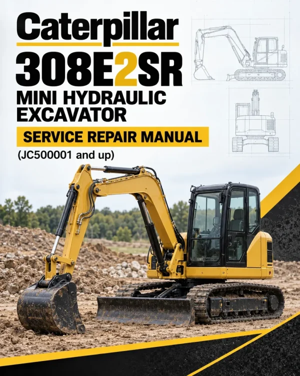Caterpillar CAT 308E2SR Mini Hydraulic Excavator Service Repair Manual (JC500001 and up)