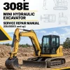 Caterpillar CAT 308E Mini Hydraulic Excavator Service Repair Manual (GBJ00001 and up) Caterpillar CAT 308E Mini Hydraulic Excavator Service Repair Manual (GBJ00001 and up)