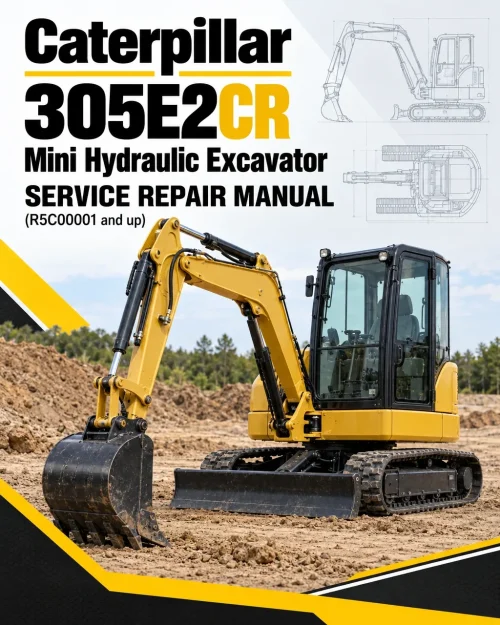Caterpillar CAT 305E2CR Mini Hydraulic Excavator Service Repair Manual (R5C00001 and up)